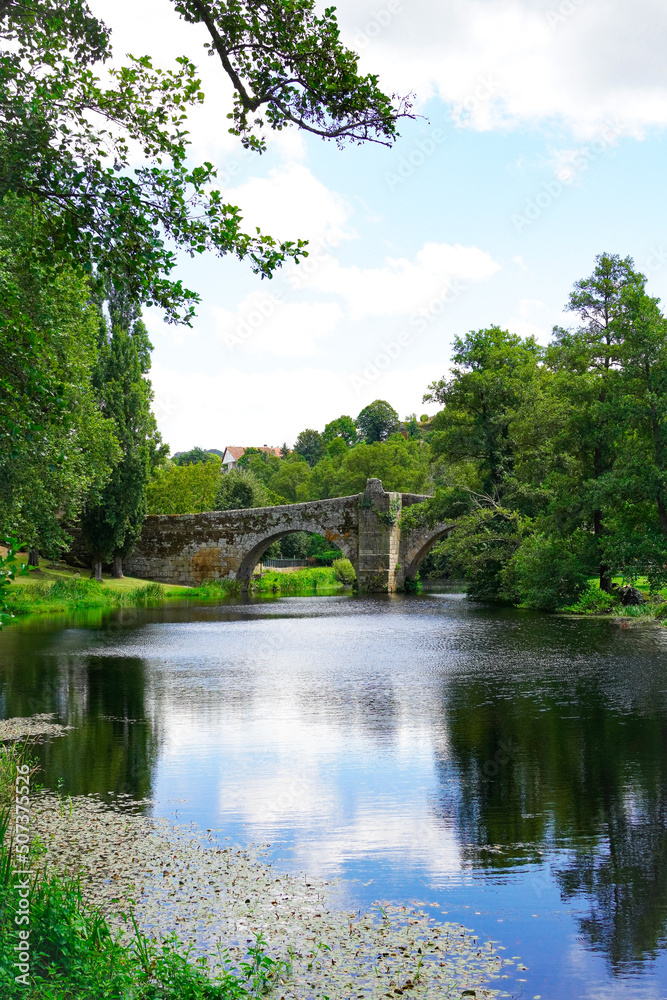 Beautiful Romanesque Bridge of Allariz in Galicia, Spain Beautiful Romanesque Bridge of Allariz in Galicia, Spain