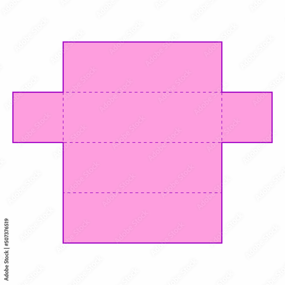 geometric nets of rectangular prism. 3d shapes nets for kids. Lesson worksheet vector illustration isolated on white background geometric nets of rectangular prism. 3d shapes nets for kids. Lesson worksheet vector illustration isolated on white background