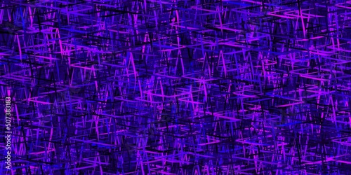 Dark Purple vector texture with colored lines.