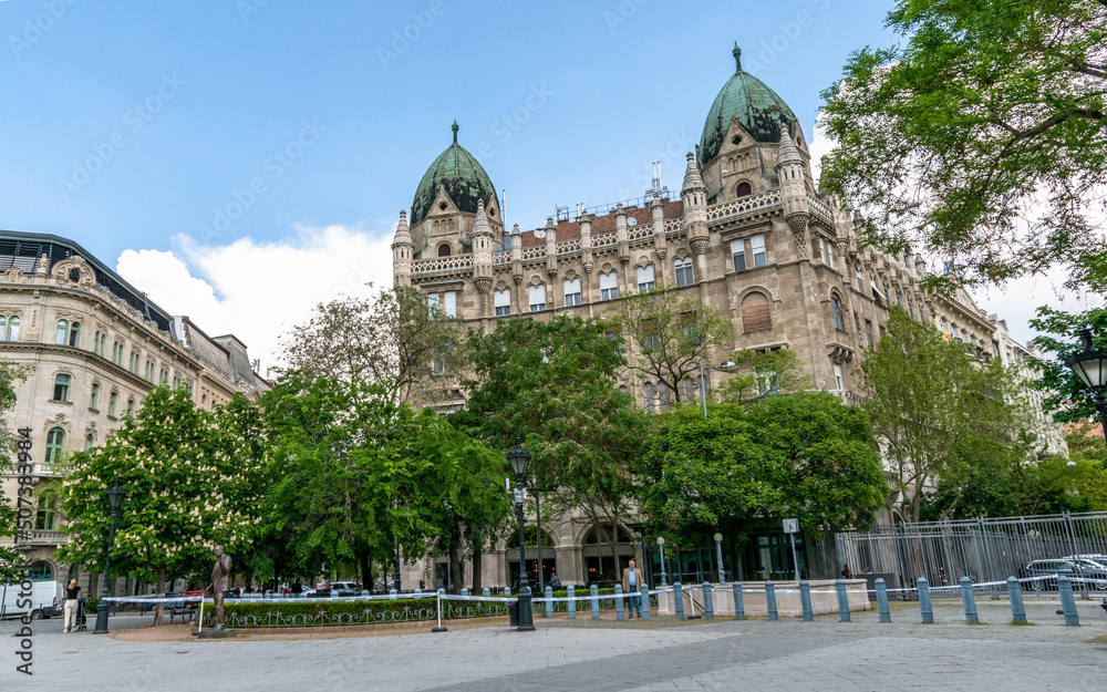Liberty Square panorama, Budapest Hungary