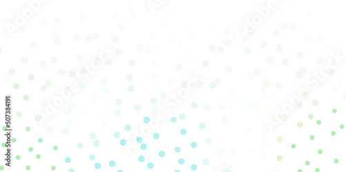 Light green vector natural backdrop with flowers.