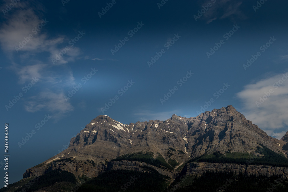 Views of Mount Murchison from Saskatchewan Crossing Banff National Park Alberta Canada
