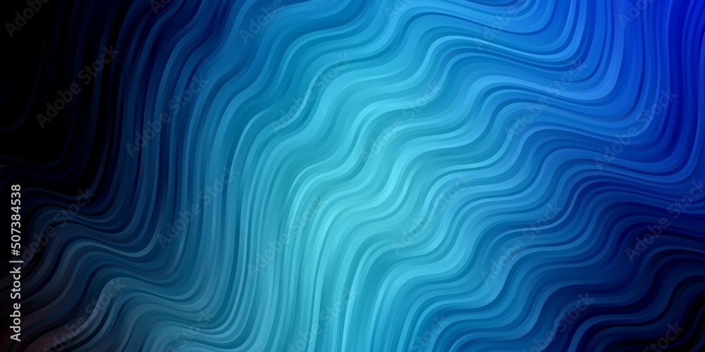 Dark BLUE vector backdrop with curves.