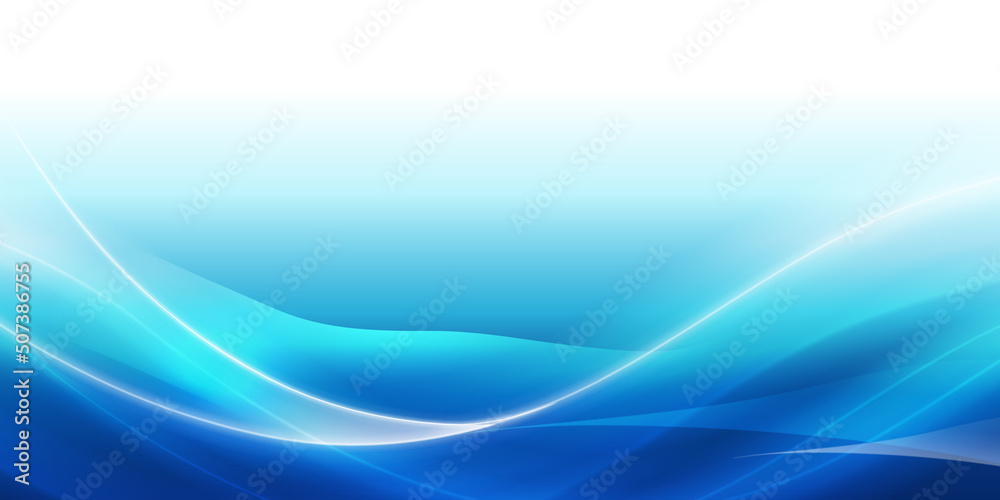 Fototapeta premium Liquid abstract background. Blue fluid vector banner template for social media, web sites.
