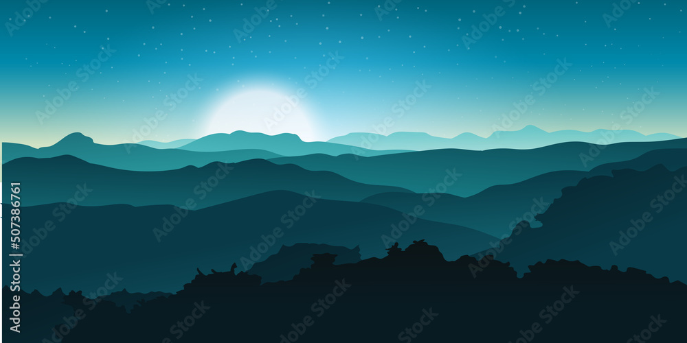 Nature landscape vector design