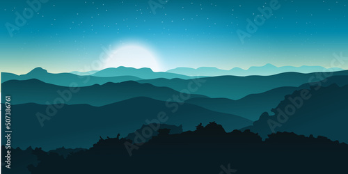 Nature landscape vector design
