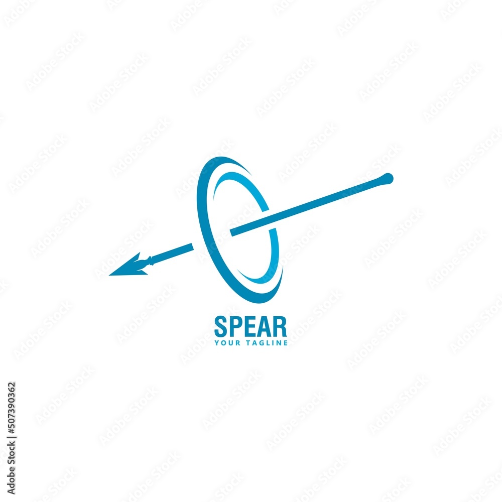 Spear logo vector icon illustration Spear logo vector icon illustration