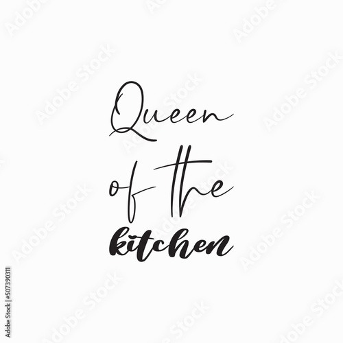 queen of the kitchen black letters quote