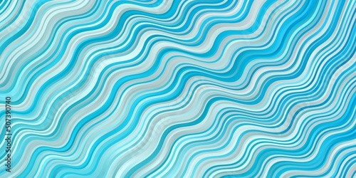 Light BLUE vector backdrop with bent lines.