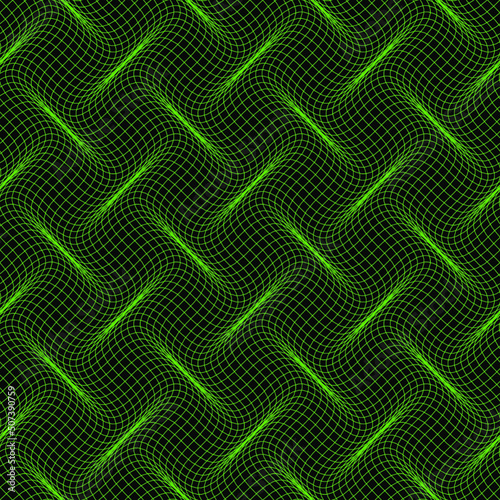Wave lines seamless pattern.