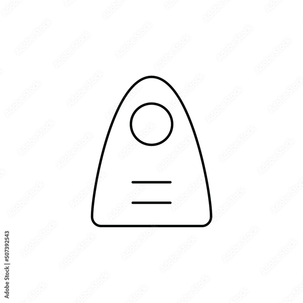 Door Hanger, Hotel Thin Line Icon Vector Illustration Logo Template. Suitable For Many Purposes. Door Hanger, Hotel Thin Line Icon Vector Illustration Logo Template. Suitable For Many Purposes.