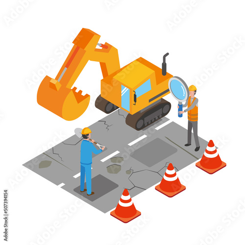 道路の舗装工事のイメージ