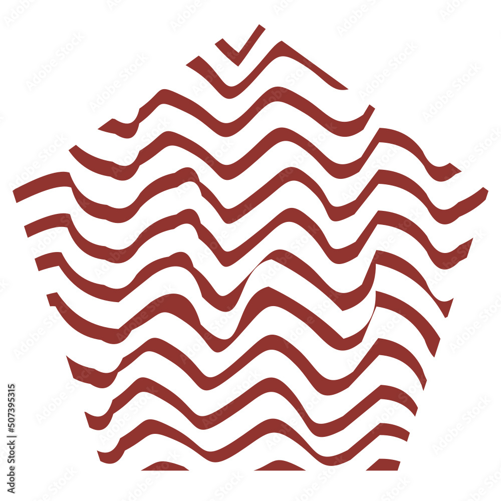 Wavy Lines Shape Wavy Lines Shape