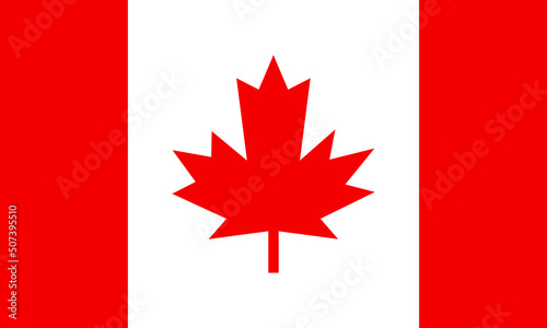 Canada Vector Flag. Vector illustration.