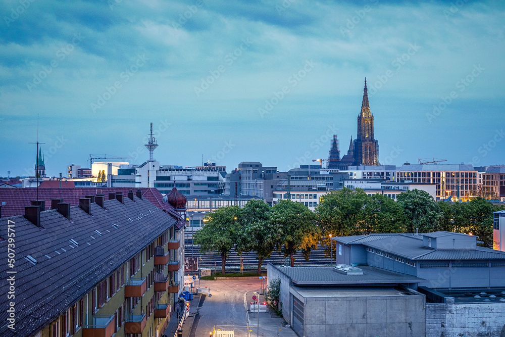 Fototapeta premium Über den Dächern Ulms