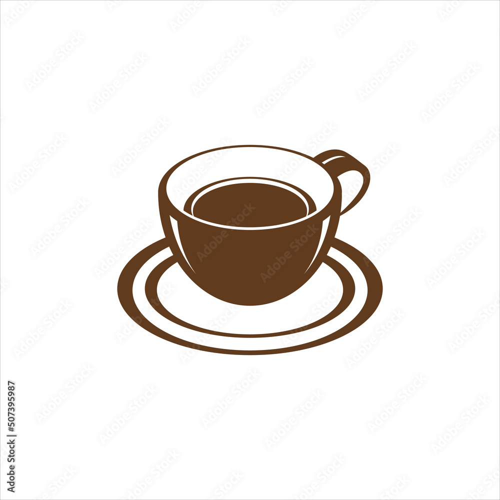 Coffee cup icon. Coffee vector isolated on white background. Coffee cup illustration simple sign Coffee cup icon. Coffee vector isolated on white background. Coffee cup illustration simple sign
