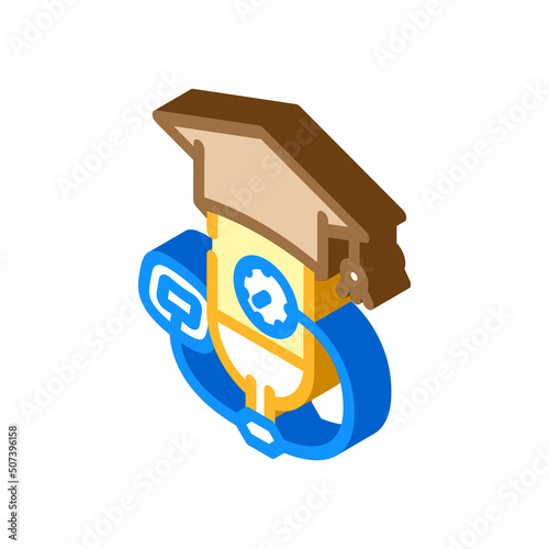 education diving school isometric icon vector. education diving school sign. isolated symbol illustration