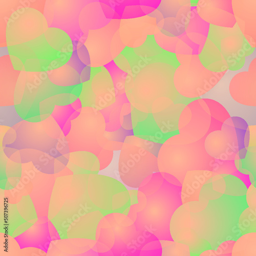 Seamless hearts background.