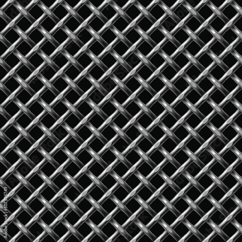 Metall net seamless - vector pattern for continuous replicate.