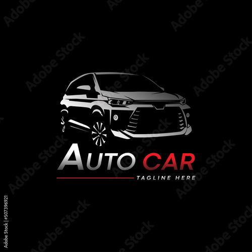 Abstract Lines Car Logo Vector. Vector illustration