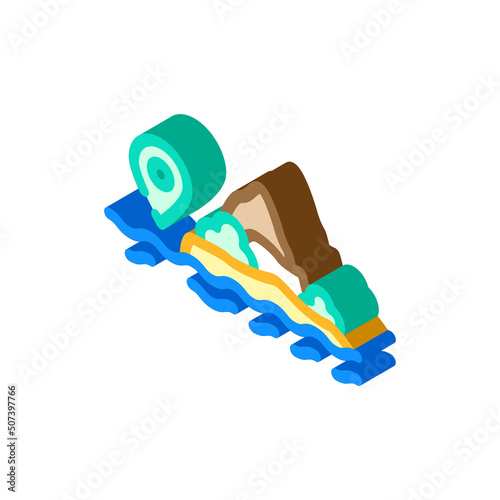 diving tours isometric icon vector. diving tours sign. isolated symbol illustration