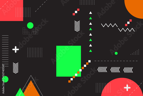 Colorful abstract geometric background with shapes