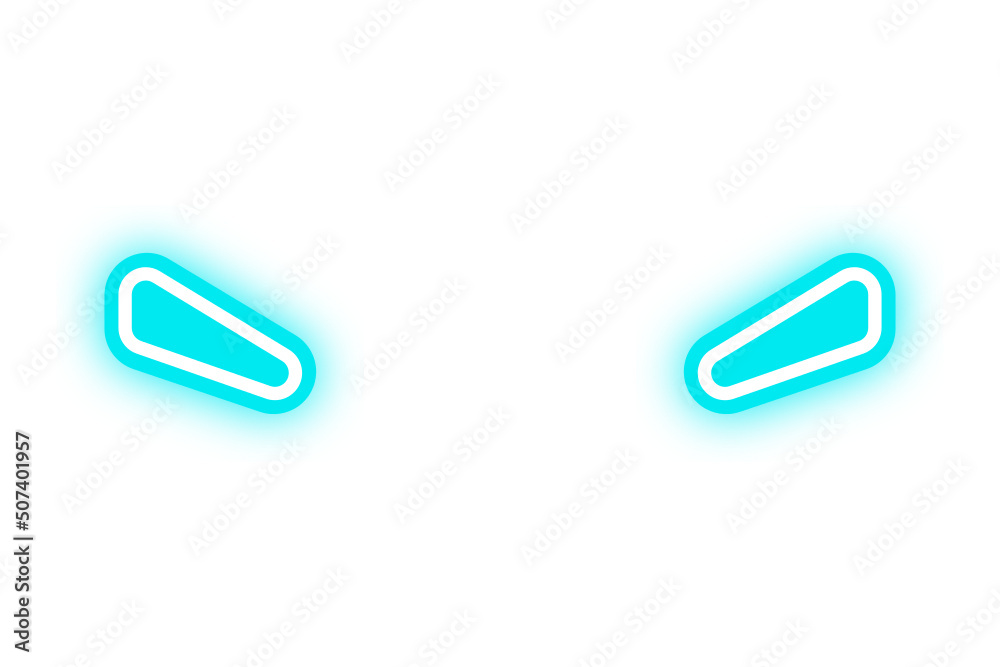 eyes neon light effect eyes neon light effect