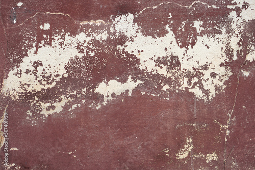 brown cement wall background with discolored
