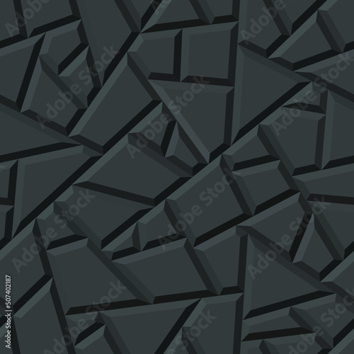 Seamless vector three-dimensional pattern.