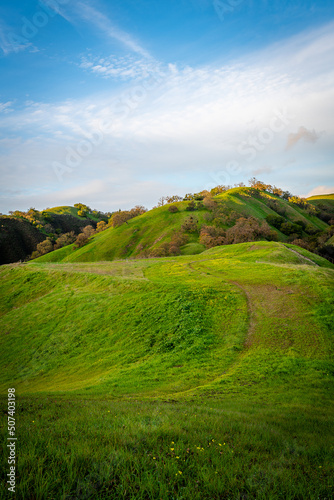 Hiking trails of Mount Diablo State Park, California  photo