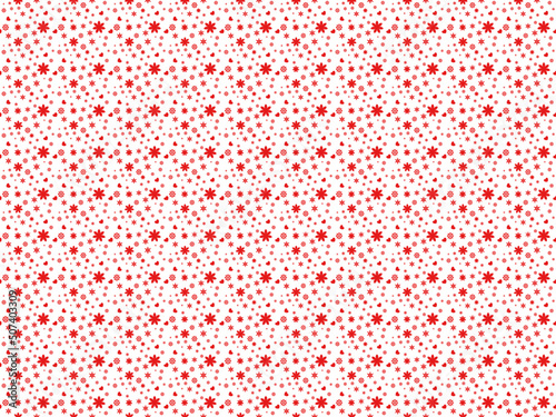 Red geometric seamless pattern on white background