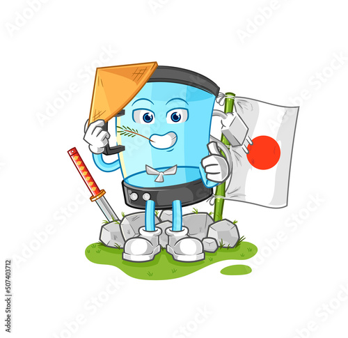 blender japanese vector. cartoon character