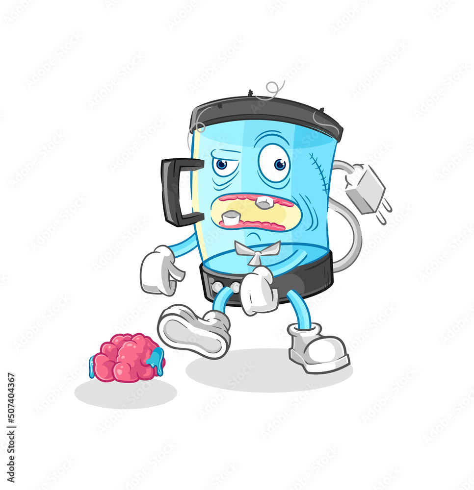 blender zombie character.mascot vector