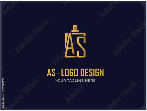 As letter logo design, logo design for fragrance and perfume logo,lettering logo