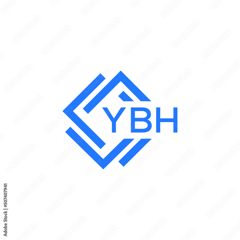YBH technology letter logo design on white background. YBH creative initials technology letter logo concept. YBH technology letter design. YBH technology letter logo design on white background. YBH creative initials technology letter logo concept. YBH technology letter design.