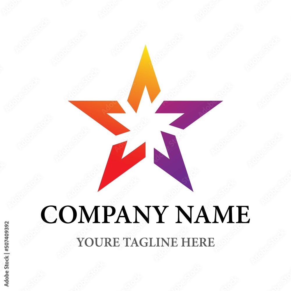 Star logo vector icon design