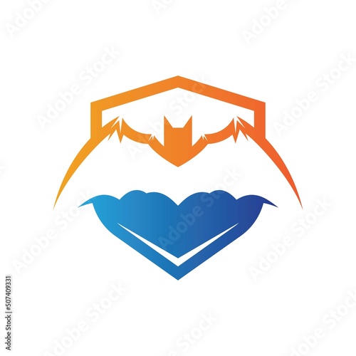 Bat logo template vector icon design