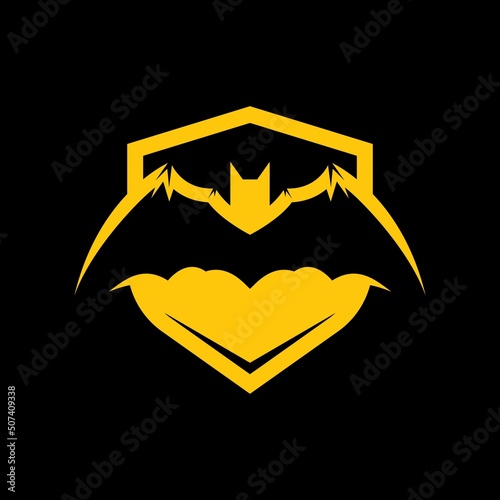 Bat logo template vector icon design