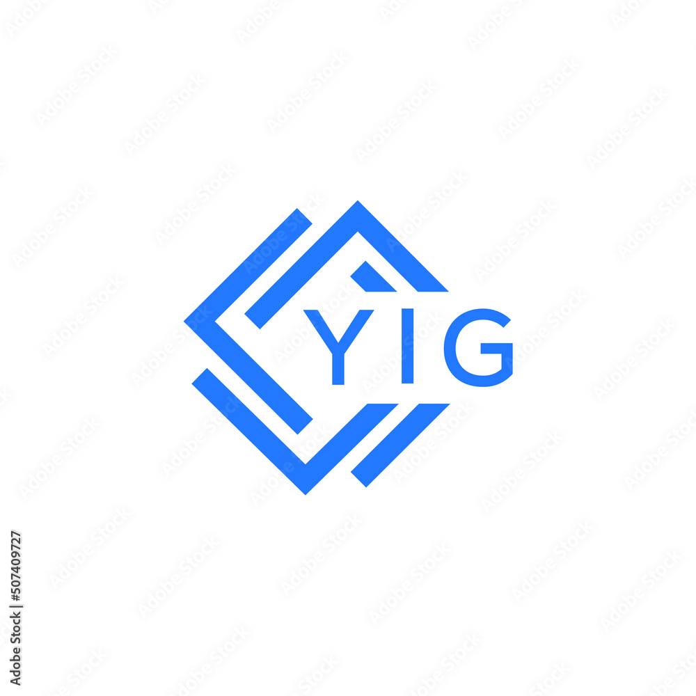 YIG technology letter logo design on white  background. YIG creative initials technology letter logo concept. YIG technology letter design.
