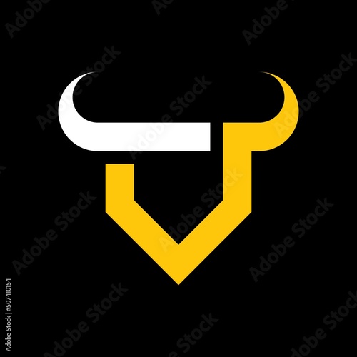 Bull logo template vector icon design