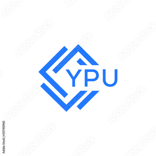 YPU technology letter logo design on white background. YPU creative initials technology letter logo concept. YPU technology letter design.