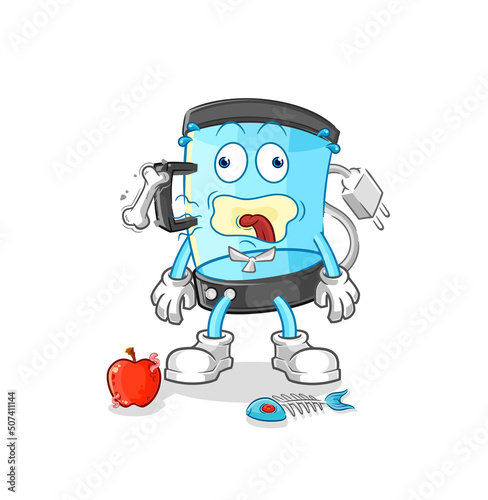 blender burp mascot. cartoon vector