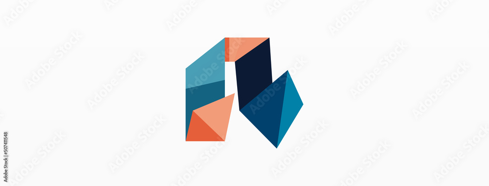 Creative geometric wallpaper. Abstract ribbon style line composition. Techno business template for wallpaper, banner, background or landing Creative geometric wallpaper. Abstract ribbon style line composition. Techno business template for wallpaper, banner, background or landing