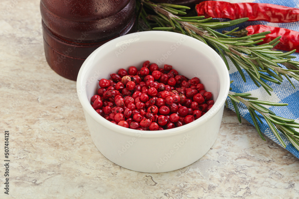 Red pepper corn seeds aroma Red pepper corn seeds aroma