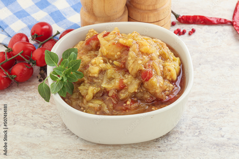 Caucasian Mangal salad with baked vegetables Caucasian Mangal salad with baked vegetables