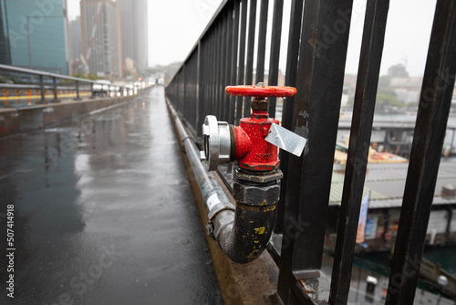 Photography A fire hydrant on a city street.  Cahill Expressway, Sydney.