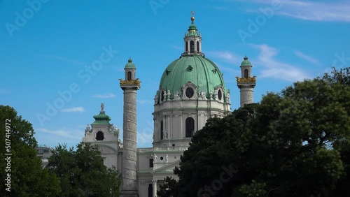 The church, templein Vienna.  Austria. 4K. photo