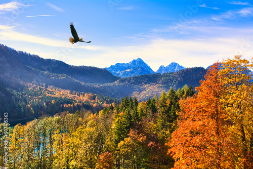 バイエルン州の美しい秋景色