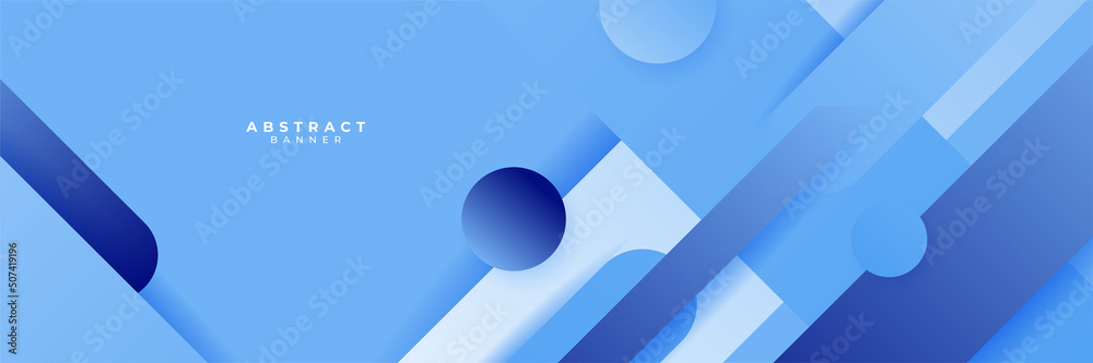Blue abstract banner background Blue abstract banner background