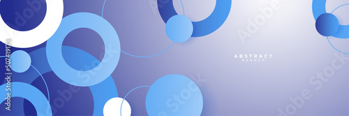 Blue abstract banner background